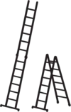 Многофункциональная складная двухсекционная лестница Z-600/41943